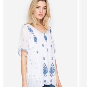 NWT Johnny Was Native Paneled Blouse